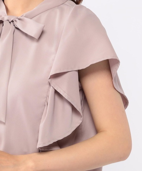 MISCH MASCH(ミッシュマッシュ)の「2WAY袖フリルブラウス(シャツ/ブラウス・レディース・ホワイト/ブラック/モカ・MEDIUM)」の10枚目の写真