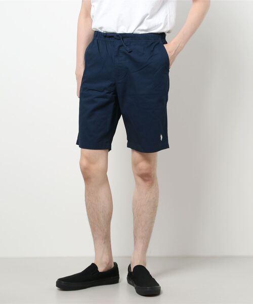 U.S. POLO ASSN.(ユーエスポロアッスン)の「【U.S. POLO ASSN./ユーエスポロアッスン】ワンポイント刺繍ツイルショーツ(その他パンツ・メンズ・ブラック/ネイビー/ベージュ・X-LARGE/MEDIUM/LARGE)」の1枚目の写真