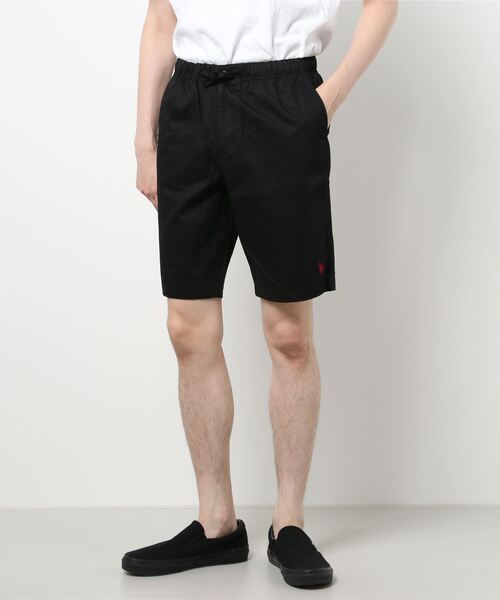 U.S. POLO ASSN.(ユーエスポロアッスン)の「【U.S. POLO ASSN./ユーエスポロアッスン】ワンポイント刺繍ツイルショーツ(その他パンツ・メンズ・ブラック/ネイビー/ベージュ・X-LARGE/MEDIUM/LARGE)」の2枚目の写真