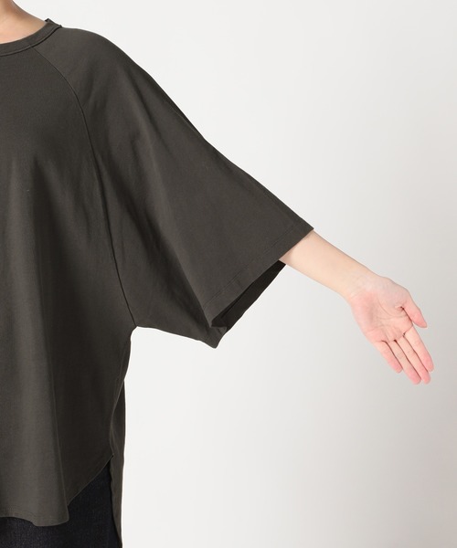 SLOBE IENA（スローブイエナ）の「強撚天竺BIGニュアンスプルオーバー【手洗い可能】◆（Tシャツ/カットソー・レディース・ブラック/ブラウン・FREE）」の8枚目の写真