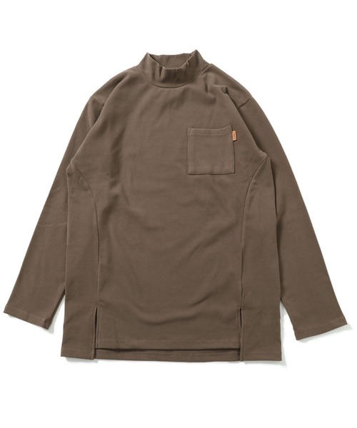 KRIFF MAYER Lady's Collection（クリフメイヤーレディースコレクション）の「もちのびハイネックロンT（Tシャツ/カットソー・レディース・ベージュ/カーキ/ナチュラル/カラフル/チャコール・MEDIUM/LARGE）」の10枚目の写真