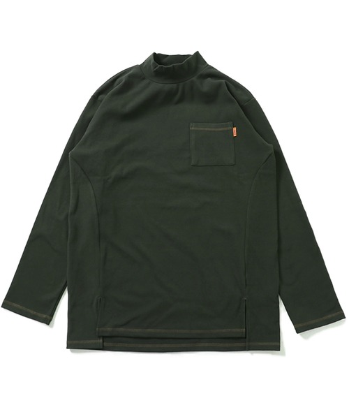 KRIFF MAYER Lady's Collection（クリフメイヤーレディースコレクション）の「もちのびハイネックロンT（Tシャツ/カットソー・レディース・ベージュ/カーキ/ナチュラル/カラフル/チャコール・MEDIUM/LARGE）」の7枚目の写真