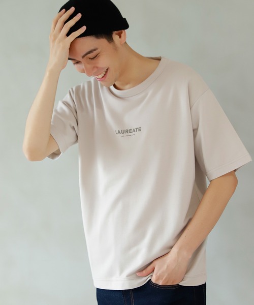 LAKOLE(ラコレ)の「プリントスウェットTシャツ / 214823(Tシャツ/カットソー・メンズ・ブラック/アイボリー/サックスブルー・MEDIUM/LARGE)」の1枚目の写真