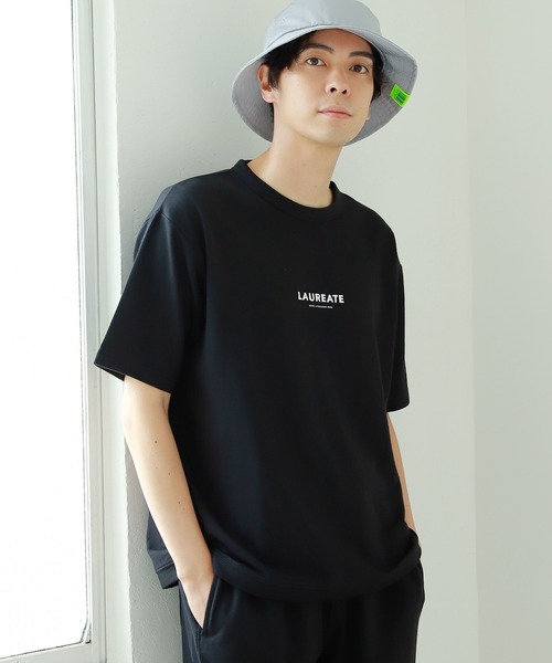 LAKOLE(ラコレ)の「プリントスウェットTシャツ / 214823(Tシャツ/カットソー・メンズ・ブラック/アイボリー/サックスブルー・MEDIUM/LARGE)」の2枚目の写真