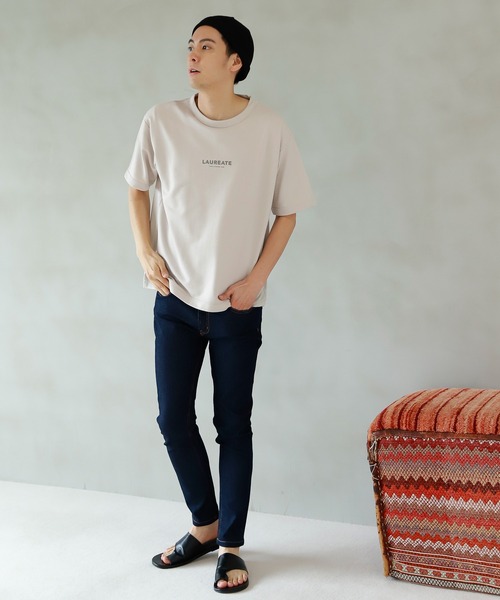 LAKOLE(ラコレ)の「プリントスウェットTシャツ / 214823(Tシャツ/カットソー・メンズ・ブラック/アイボリー/サックスブルー・MEDIUM/LARGE)」の7枚目の写真