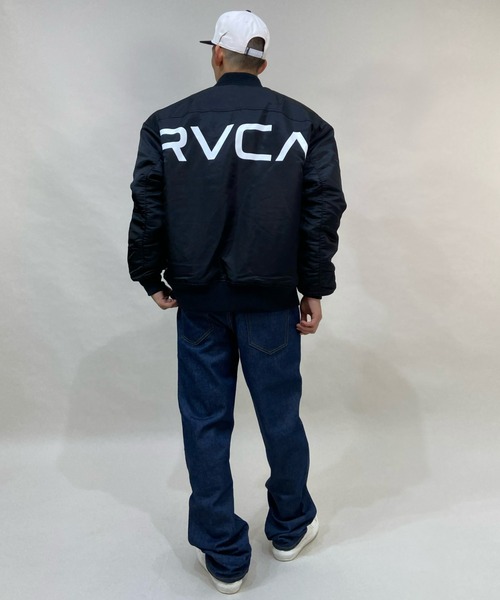 RVCA(ルーカ)の「RVCA/ルーカ リバーシブル ナイロンMA-1 BB042-766(MA-1・メンズ・ブラック/グリーン・S/M/L)」の16枚目の写真