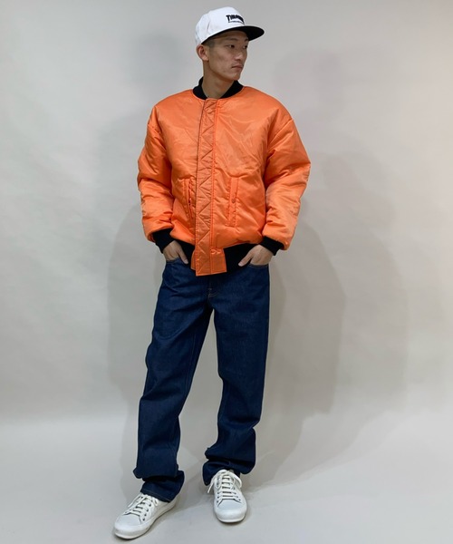 RVCA(ルーカ)の「RVCA/ルーカ リバーシブル ナイロンMA-1 BB042-766(MA-1・メンズ・ブラック/グリーン・S/M/L)」の20枚目の写真