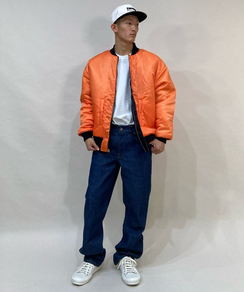 RVCA(ルーカ)の「RVCA/ルーカ リバーシブル ナイロンMA-1 BB042-766(MA-1・メンズ・ブラック/グリーン・S/M/L)」の3枚目の写真