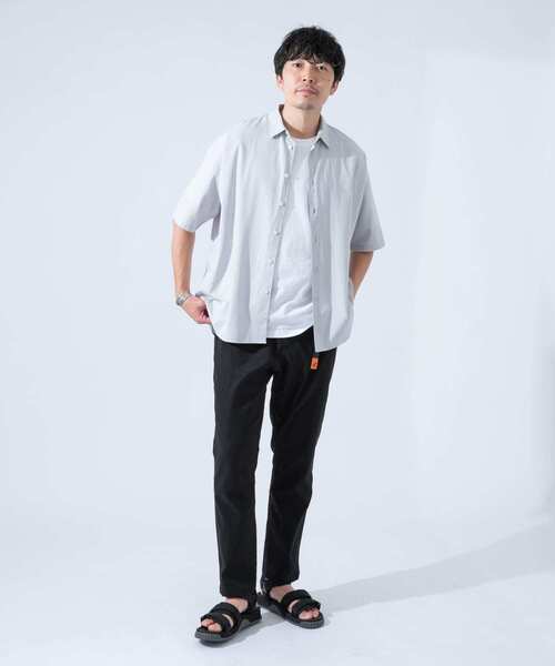 URBAN RESEARCH ROSSO MEN(アーバンリサーチロッソメン)の「『XLサイズあり』ECOVEROオーバー半袖シャツ(シャツ/ブラウス・メンズ・ブラック/グレー/カーキ・MEDIUM/LARGE/X-LARGE)」の11枚目の写真