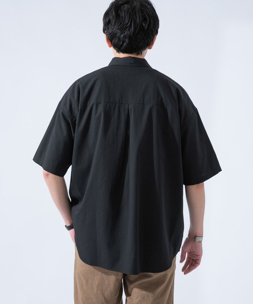 URBAN RESEARCH ROSSO MEN(アーバンリサーチロッソメン)の「『XLサイズあり』ECOVEROオーバー半袖シャツ(シャツ/ブラウス・メンズ・ブラック/グレー/カーキ・MEDIUM/LARGE/X-LARGE)」の13枚目の写真