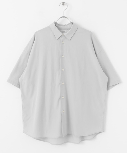 URBAN RESEARCH ROSSO MEN(アーバンリサーチロッソメン)の「『XLサイズあり』ECOVEROオーバー半袖シャツ(シャツ/ブラウス・メンズ・ブラック/グレー/カーキ・MEDIUM/LARGE/X-LARGE)」の15枚目の写真