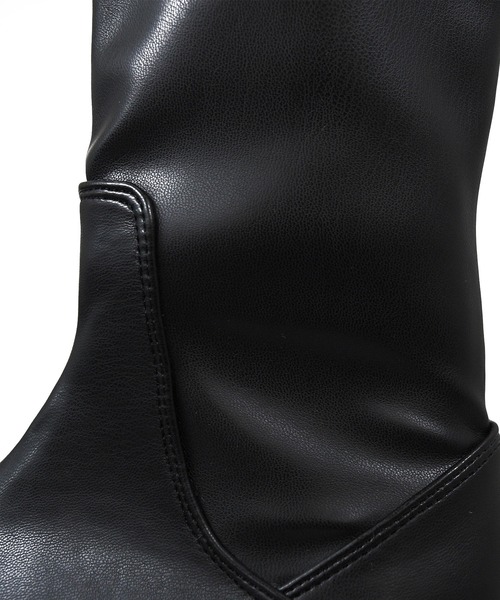 NOFALL（ノーフォール）の「トラックソールストレッチミドルビガーブーツ（ブーツ・レディース・ブラック/アイボリー・LL/3L/S/M/L）」の8枚目の写真