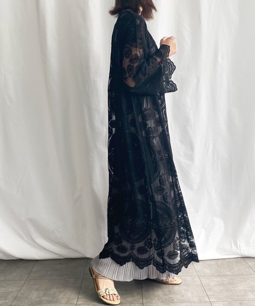 GeeRA(ジーラ)の「パネルレースガウン(ベスト・レディース・ブラック/オフホワイト・LARGE/MEDIUM)」の15枚目の写真