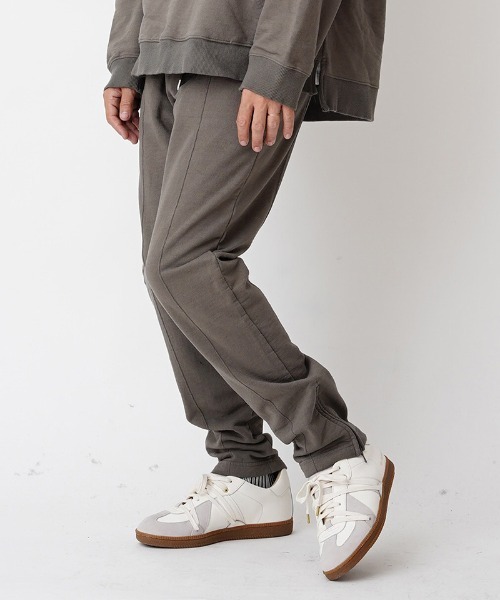 EGO TRIPPING(エゴトリッピング)の「mp9311-PINTUCK ZIP SWEATPANTS スウェットパンツ(スウェットパンツ・メンズ・サンドベージュ/ブラック・33/29/31)」の4枚目の写真