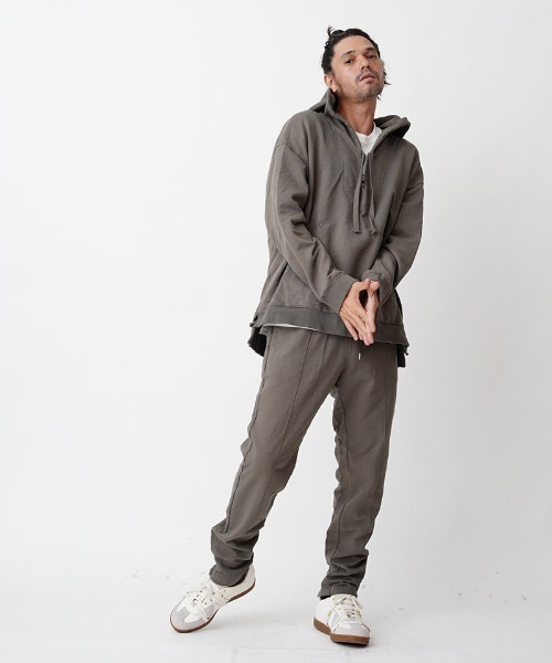 EGO TRIPPING(エゴトリッピング)の「mp9311-PINTUCK ZIP SWEATPANTS スウェットパンツ(スウェットパンツ・メンズ・サンドベージュ/ブラック・33/29/31)」の7枚目の写真