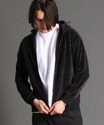 MONSIEUR NICOLE | 【ex/tra】ベロア ハイブリッドフーディ(パーカー)