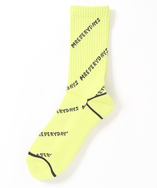 MR.EVERYDAY`S（ミスターエブリデイズ）の「MR.EVERYDAY’S ミスターエブリデイズ / ロングソックス 靴下 日本製ロゴソックス (MR.EVERYDAY'S) / MR-E101-105（ソックス/靴下・メンズ・ブラック/グリーン系その他/ホワイト/ピンク・FREE）」の5枚目の写真