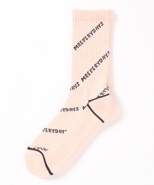 MR.EVERYDAY`S（ミスターエブリデイズ）の「MR.EVERYDAY’S ミスターエブリデイズ / ロングソックス 靴下 日本製ロゴソックス (MR.EVERYDAY'S) / MR-E101-105（ソックス/靴下・メンズ・ブラック/グリーン系その他/ホワイト/ピンク・FREE）」の8枚目の写真