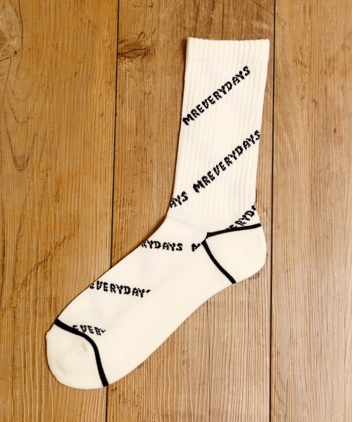 MR.EVERYDAY`S（ミスターエブリデイズ）の「MR.EVERYDAY’S ミスターエブリデイズ / ロングソックス 靴下 日本製ロゴソックス (MR.EVERYDAY'S) / MR-E101-105（ソックス/靴下・メンズ・ブラック/グリーン系その他/ホワイト/ピンク・FREE）」の7枚目の写真