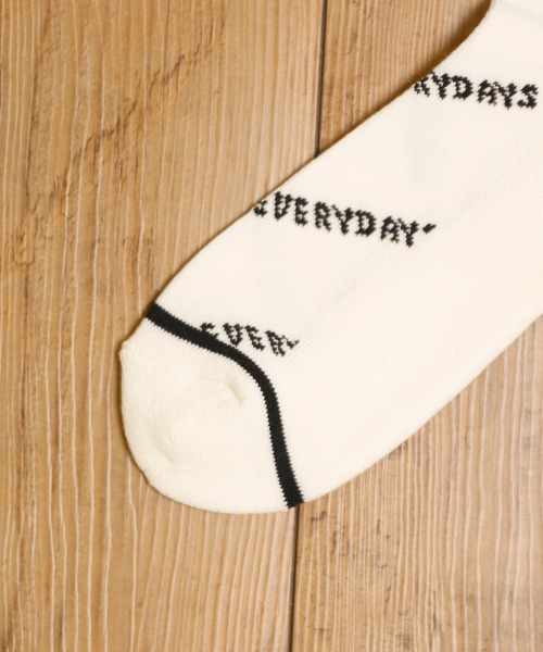 MR.EVERYDAY`S（ミスターエブリデイズ）の「MR.EVERYDAY’S ミスターエブリデイズ / ロングソックス 靴下 日本製ロゴソックス (MR.EVERYDAY'S) / MR-E101-105（ソックス/靴下・メンズ・ブラック/グリーン系その他/ホワイト/ピンク・FREE）」の9枚目の写真