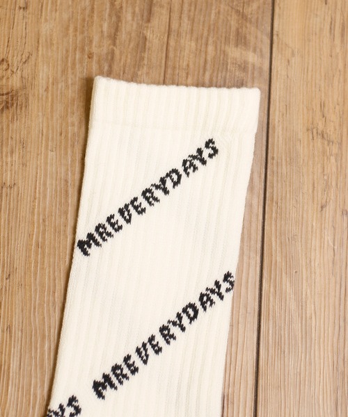 MR.EVERYDAY`S（ミスターエブリデイズ）の「MR.EVERYDAY’S ミスターエブリデイズ / ロングソックス 靴下 日本製ロゴソックス (MR.EVERYDAY'S) / MR-E101-105（ソックス/靴下・メンズ・ブラック/グリーン系その他/ホワイト/ピンク・FREE）」の6枚目の写真