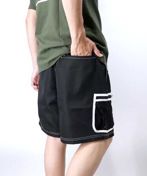 HUF（ハフ）の「HUF PEAK CONTRAST SHORT ハフ ピーク コントラスト ショートパンツ（その他パンツ・メンズ・ブラック・LARGE/MEDIUM/SMALL）」の6枚目の写真
