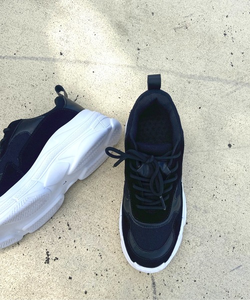 prose verse（プロズヴェール）の「《ZOZO・店舗限定》厚底ダッドスニーカー（スニーカー・レディース・ブラック/アイボリー・SMALL/MEDIUM/LARGE/LL）」の19枚目の写真