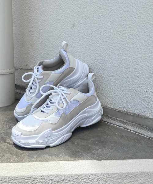 prose verse（プロズヴェール）の「《ZOZO・店舗限定》厚底ダッドスニーカー（スニーカー・レディース・ブラック/アイボリー・SMALL/MEDIUM/LARGE/LL）」の7枚目の写真