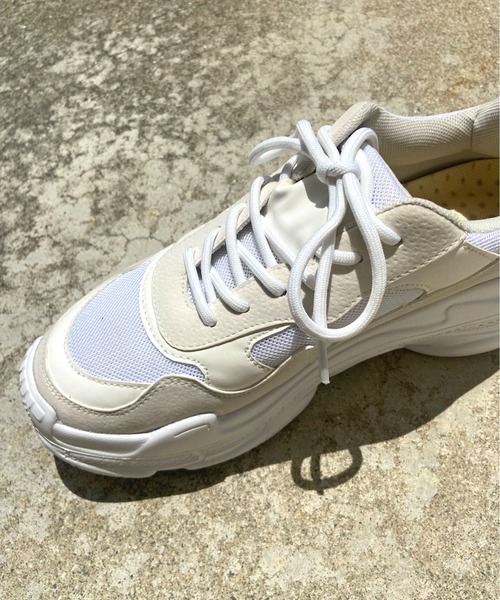 prose verse（プロズヴェール）の「《ZOZO・店舗限定》厚底ダッドスニーカー（スニーカー・レディース・ブラック/アイボリー・SMALL/MEDIUM/LARGE/LL）」の11枚目の写真