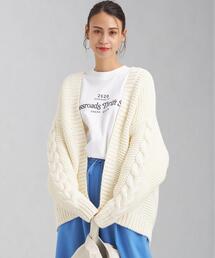 green label relaxing | ハンドライク ローゲージ カーディガン(カーディガン/ボレロ)