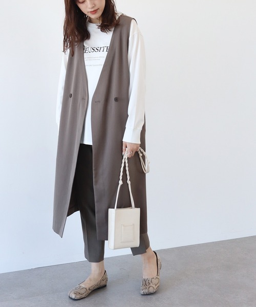 AMERICAN HOLIC(アメリカンホリック)の「ジレベスト(ベスト・レディース・ブラック/モカ・FREE)」の6枚目の写真