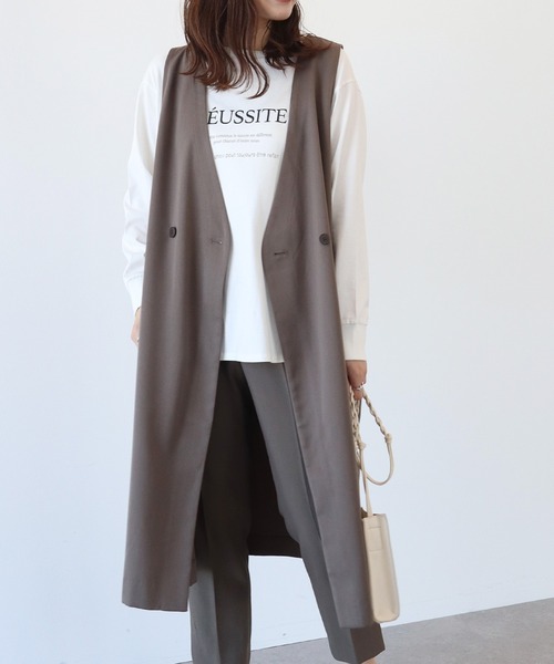 AMERICAN HOLIC(アメリカンホリック)の「ジレベスト(ベスト・レディース・ブラック/モカ・FREE)」の3枚目の写真