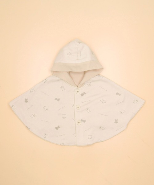 COMME CA ISM(コムサイズム)の「耳付き リバーシブルマント(60-80cm)(その他ベビー用品・キッズ・ベージュ/ピンク/ネイビー・60-80cm)」の5枚目の写真
