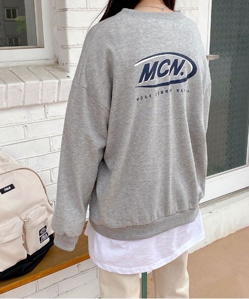 SONA（ソナ）の「SONYUNARA MCNロゴプリントトレーナー（スウェット・レディース・ライトブルー/ブラック/グレー・FREE）」の11枚目の写真