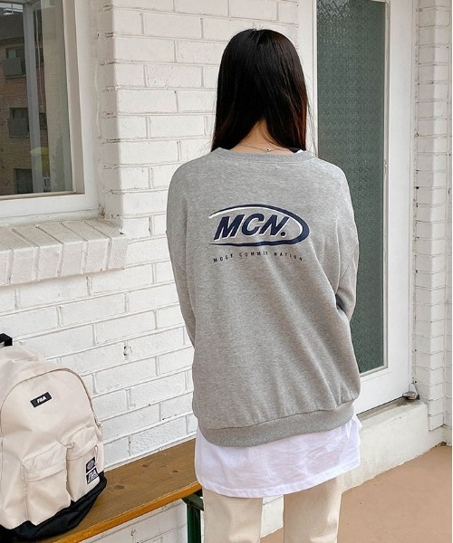 SONA（ソナ）の「SONYUNARA MCNロゴプリントトレーナー（スウェット・レディース・ライトブルー/ブラック/グレー・FREE）」の14枚目の写真