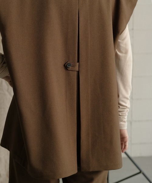 Bab（バブ）の「【WEB限定】カラーレスベスト / セットアップ（ベスト・レディース・ベージュ/ブラウン/カーキ・M）」の18枚目の写真