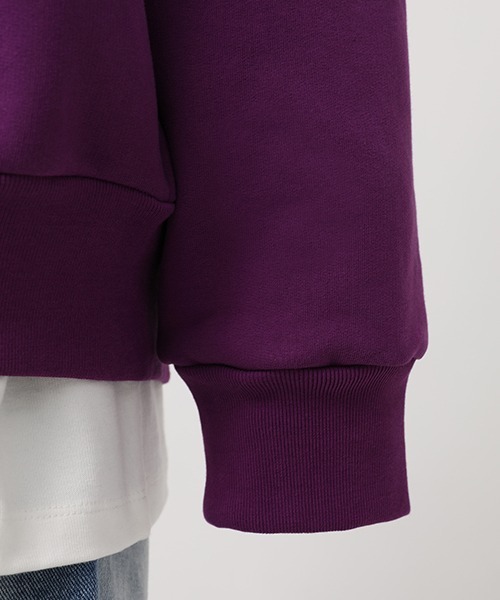 MASONPRINCE（メイソンプリンス）の「【MASONPRINCE】4 color oversized band motif sweatshirt WY6046（スウェット・メンズ・パープル/ブラック/グレー/ブルー・M/S/L）」の7枚目の写真