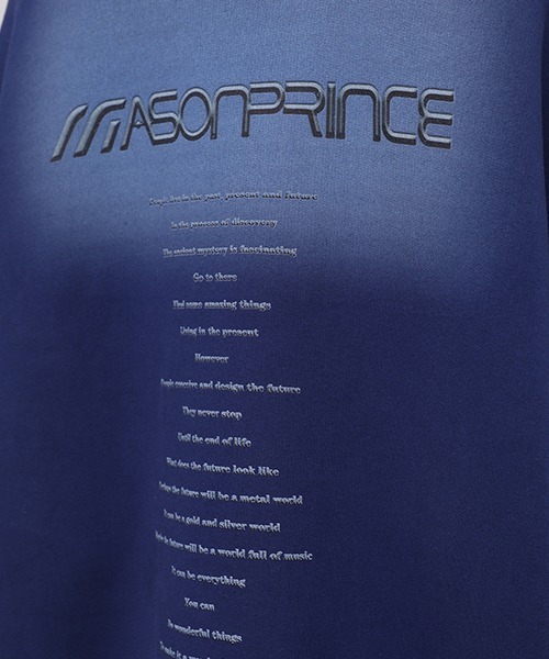 MASONPRINCE（メイソンプリンス）の「【MASONPRINCE】4 color oversized band motif sweatshirt WY6046（スウェット・メンズ・パープル/ブラック/グレー/ブルー・M/S/L）」の18枚目の写真