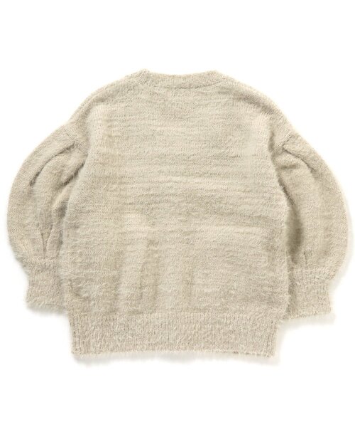 BREEZE（ブリーズ）の「ふわふわニットカーディガン（カーディガン/ボレロ・キッズ・アイボリー/ラベンダー・120/90/140/100）」の3枚目の写真