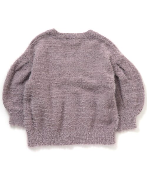 BREEZE（ブリーズ）の「ふわふわニットカーディガン（カーディガン/ボレロ・キッズ・アイボリー/ラベンダー・120/90/140/100）」の8枚目の写真