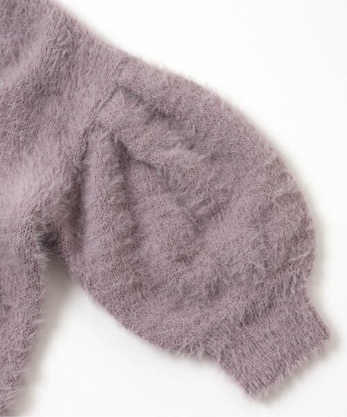 BREEZE（ブリーズ）の「ふわふわニットカーディガン（カーディガン/ボレロ・キッズ・アイボリー/ラベンダー・120/90/140/100）」の6枚目の写真