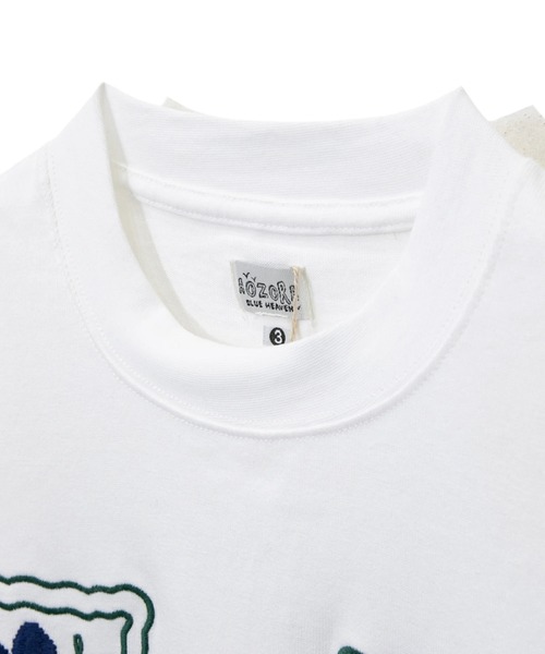 AOZORA(アオゾラ)の「AOZORA/アオゾラ 花刺繍 ロングTEE(Tシャツ/カットソー・メンズ・ブラック/ホワイト・LARGE/X-LARGE/MEDIUM)」の7枚目の写真