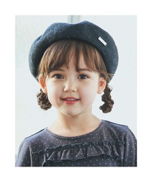 BeBe/ユニセックスBeBeロゴプレートニットベレー帽(50~56cm)