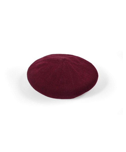 BeBe（ベベ）の「BeBe/ユニセックスBeBeロゴプレートニットベレー帽(50~56cm)（ハンチング/ベレー帽・キッズ・エンジ/ブラック・LARGE/MEDIUM）」の13枚目の写真