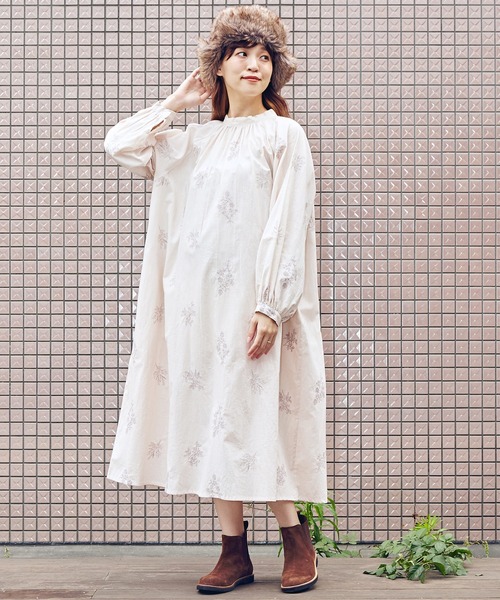 セール チャイハネ Yul ハーブロ刺繍ワンピース シャツワンピース チャイハネ チャイハネ のファッション通販 Zozotown