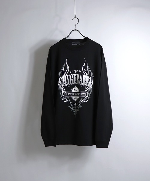 ILL'S(イルズ)の「ILL'S / イルズ ファイヤー / イーグル プリントビッグロンT(Tシャツ/カットソー・メンズ・ホワイト/ホワイト系その他/ブラック/ブラック系その他/チャコールグレー/ブルー・M/L)」の11枚目の写真
