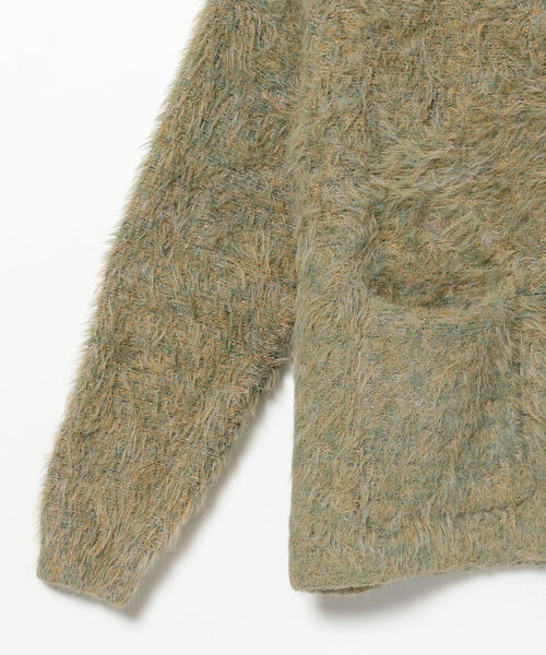 International Gallery BEAMS（インターナショナルギャラリービームス）の「IG / シャギーニット カーディガン（カーディガン/ボレロ・メンズ・ネイビー・MEDIUM）」の6枚目の写真