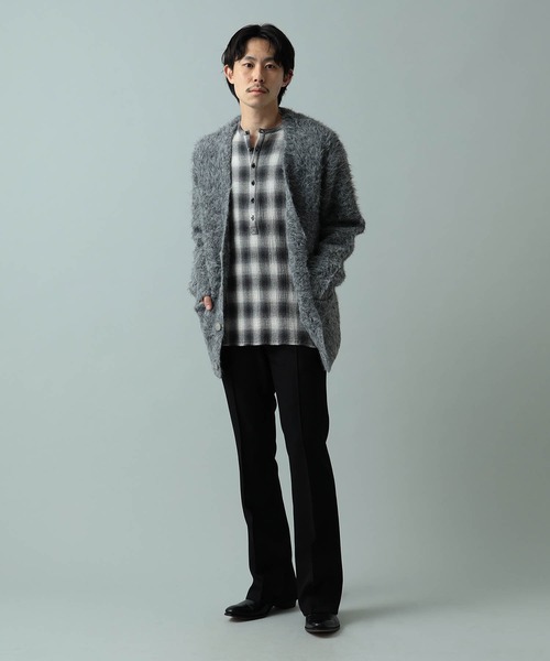 International Gallery BEAMS（インターナショナルギャラリービームス）の「IG / シャギーニット カーディガン（カーディガン/ボレロ・メンズ・ネイビー・MEDIUM）」の15枚目の写真