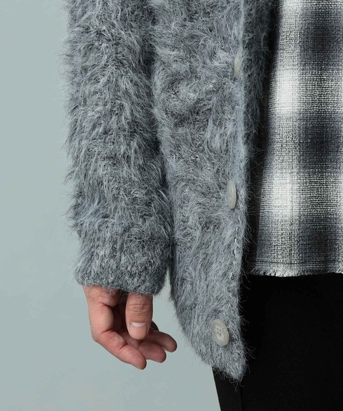 International Gallery BEAMS（インターナショナルギャラリービームス）の「IG / シャギーニット カーディガン（カーディガン/ボレロ・メンズ・ネイビー・MEDIUM）」の17枚目の写真