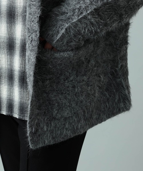 International Gallery BEAMS（インターナショナルギャラリービームス）の「IG / シャギーニット カーディガン（カーディガン/ボレロ・メンズ・ネイビー・MEDIUM）」の18枚目の写真